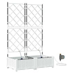 Macetero de Jardín 2 pcs 80 x 40 x 126 cm Plástico