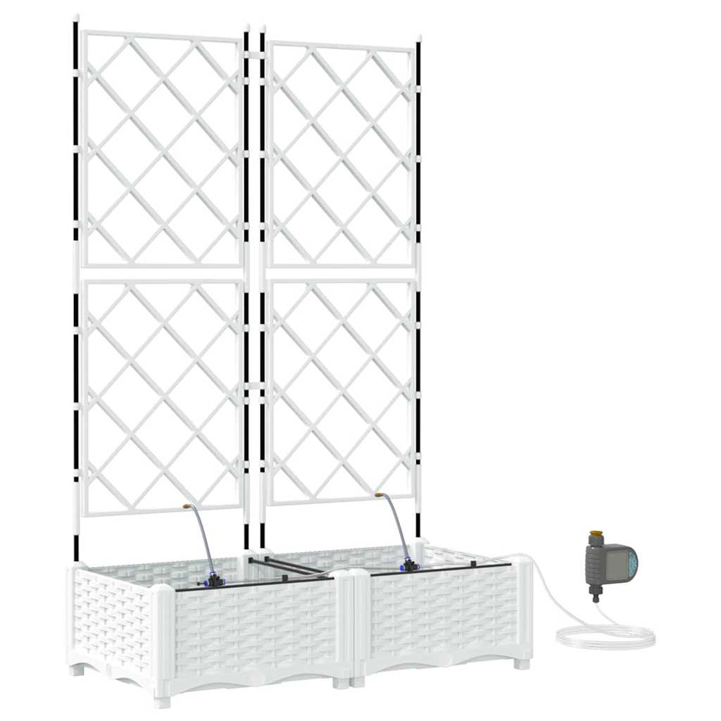 Macetero de Jardín 2 pcs 80 x 40 x 126 cm Plástico