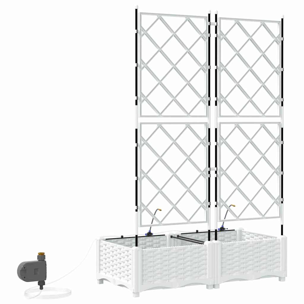 Macetero de Jardín 2 pcs 80 x 40 x 126 cm Plástico