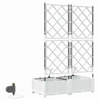 Macetero de Jardín 2 pcs 80 x 40 x 126 cm Plástico