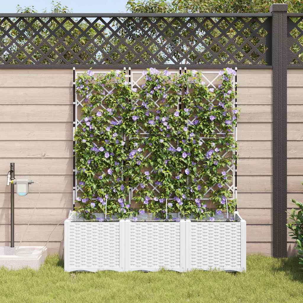 Macetero de Jardín 2 pcs 80 x 40 x 126 cm Plástico