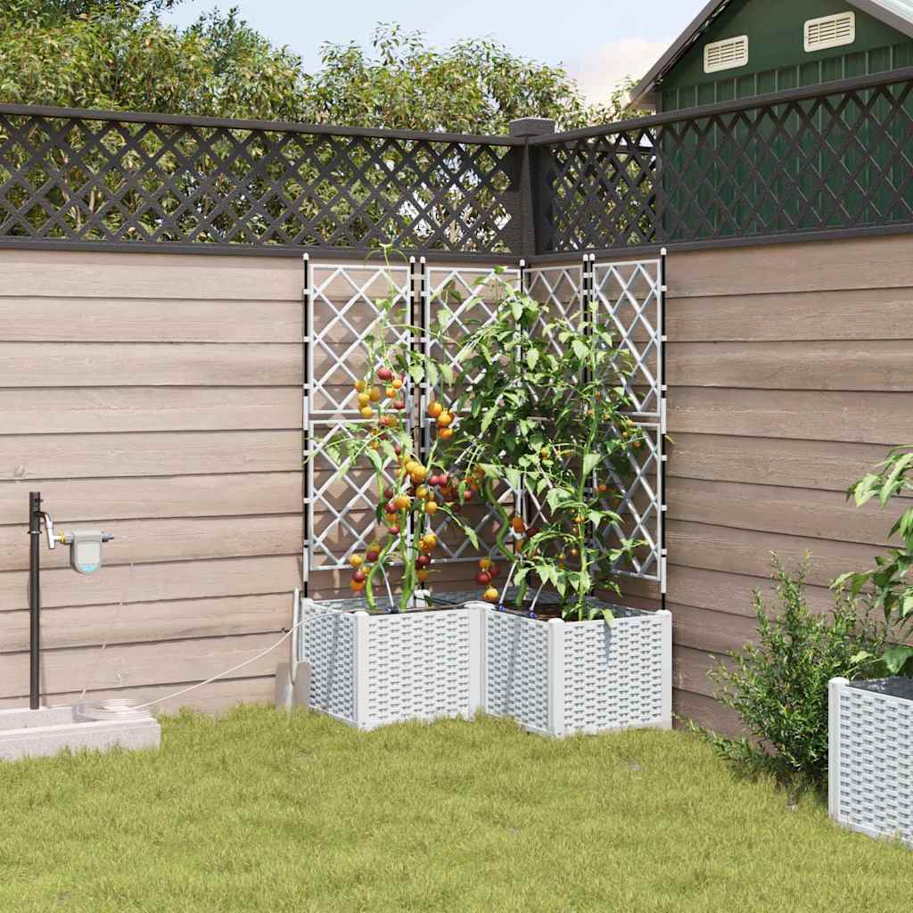 Macetero de Jardín 2 pcs 80 x 40 x 126 cm Plástico