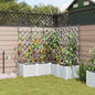 Garden Planter 2 pcs 80 x 40 x 126 cm Plastic