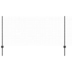 Poste de Valla 11 pcs Gris 100 cm Acero