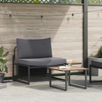 Conjunto de sofás de jardín 2 pcs Antracita Acero