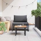 Conjunto de sofás de jardín 2 pcs Antracita Acero
