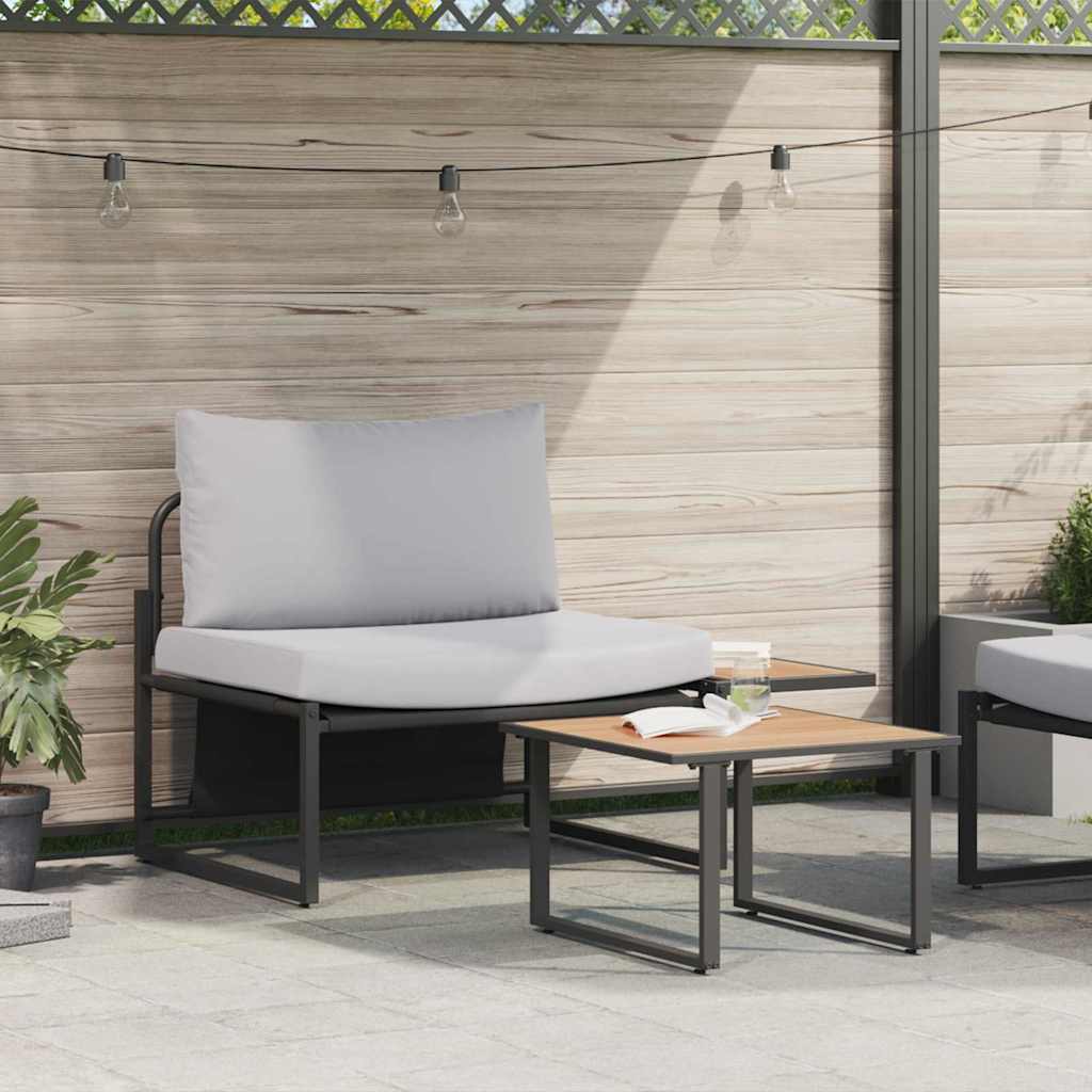 Conjunto de sofás de jardín 2 pcs Antracita Acero