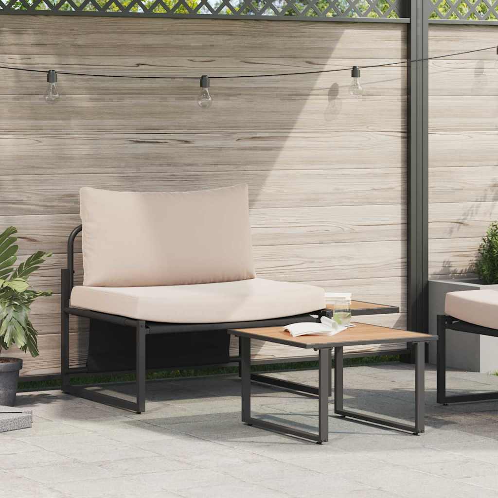 Conjunto de sofás de jardín 2 pcs Antracita Acero