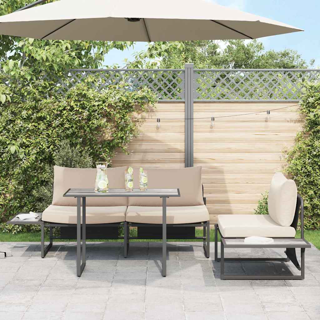 Mesa de Jardín Gris 100 x 55 x 70 cm Madera