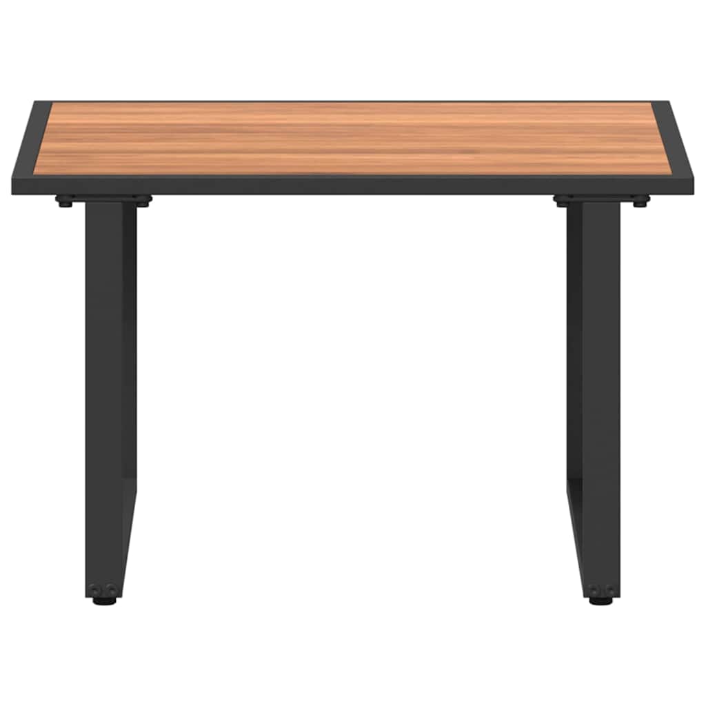 Mesa de Café Negro y Marrón 55 x 55 x 35 cm