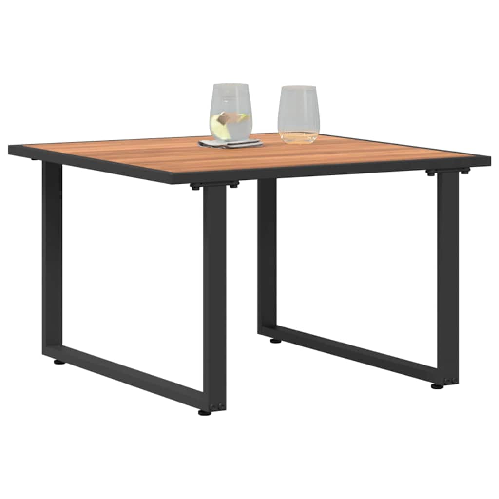 Mesa de Café Negro y Marrón 55 x 55 x 35 cm