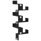 Estante de Esquina de Pared Roble Negro 45 x 45 x 147 cm
