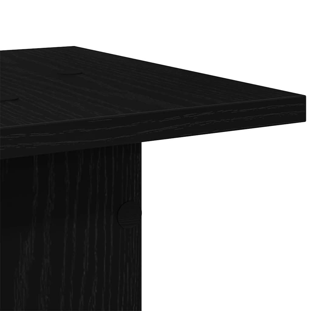 Soportes para Altavoces 2 pcs Roble Negro 30 x 30 x 40 cm
