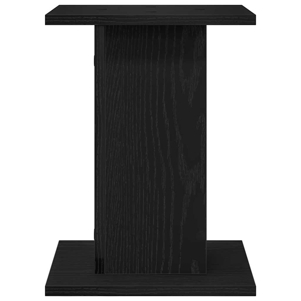 Soportes para Altavoces 2 pcs Roble Negro 30 x 30 x 40 cm