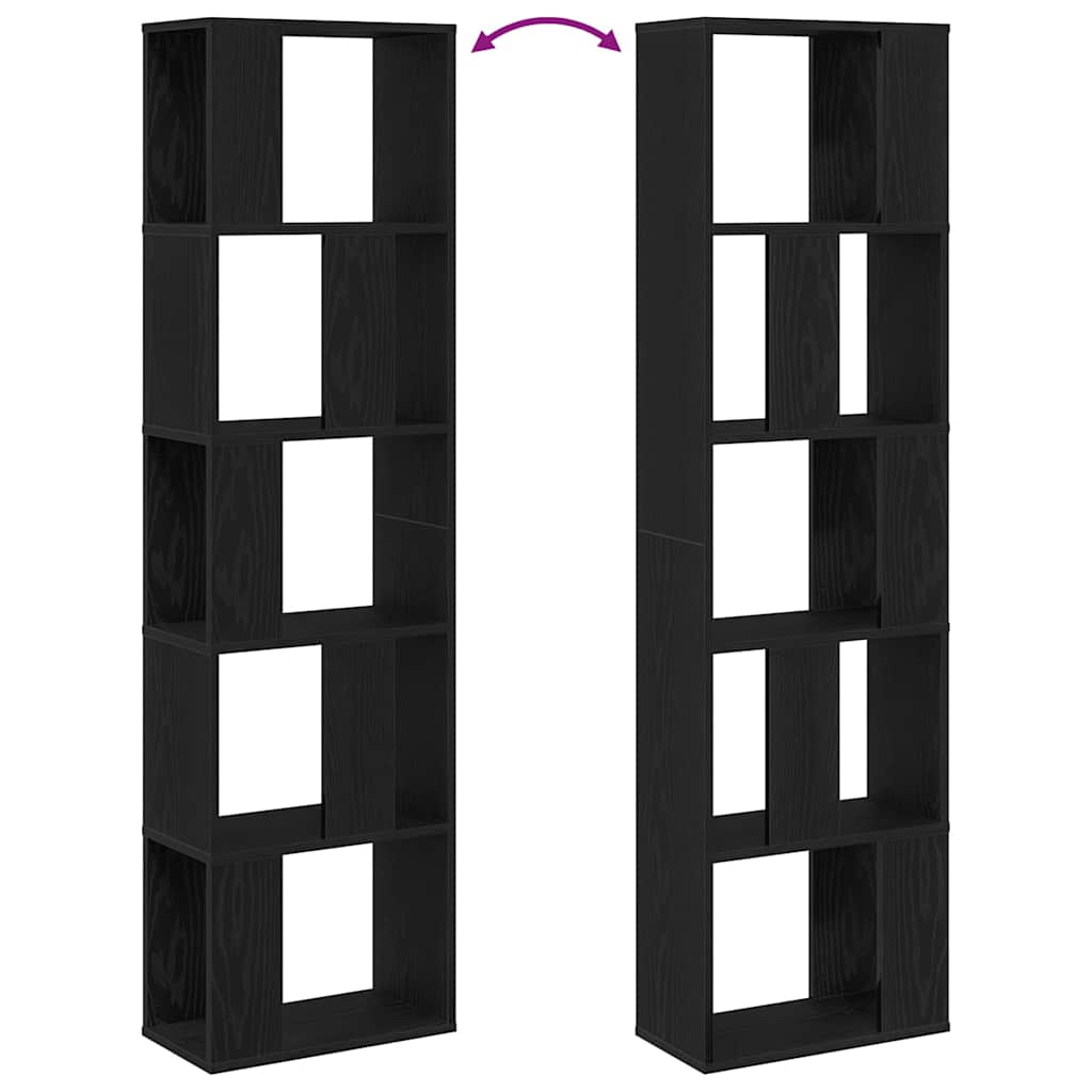 Estantería Roble Negro 45 x 23,5 x 162,5 cm