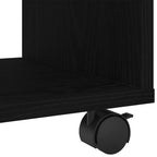 Mesa Auxiliar con estante Roble Negro 72 x 33 x 42,5 cm