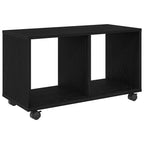 Mesa Auxiliar con estante Roble Negro 72 x 33 x 42,5 cm