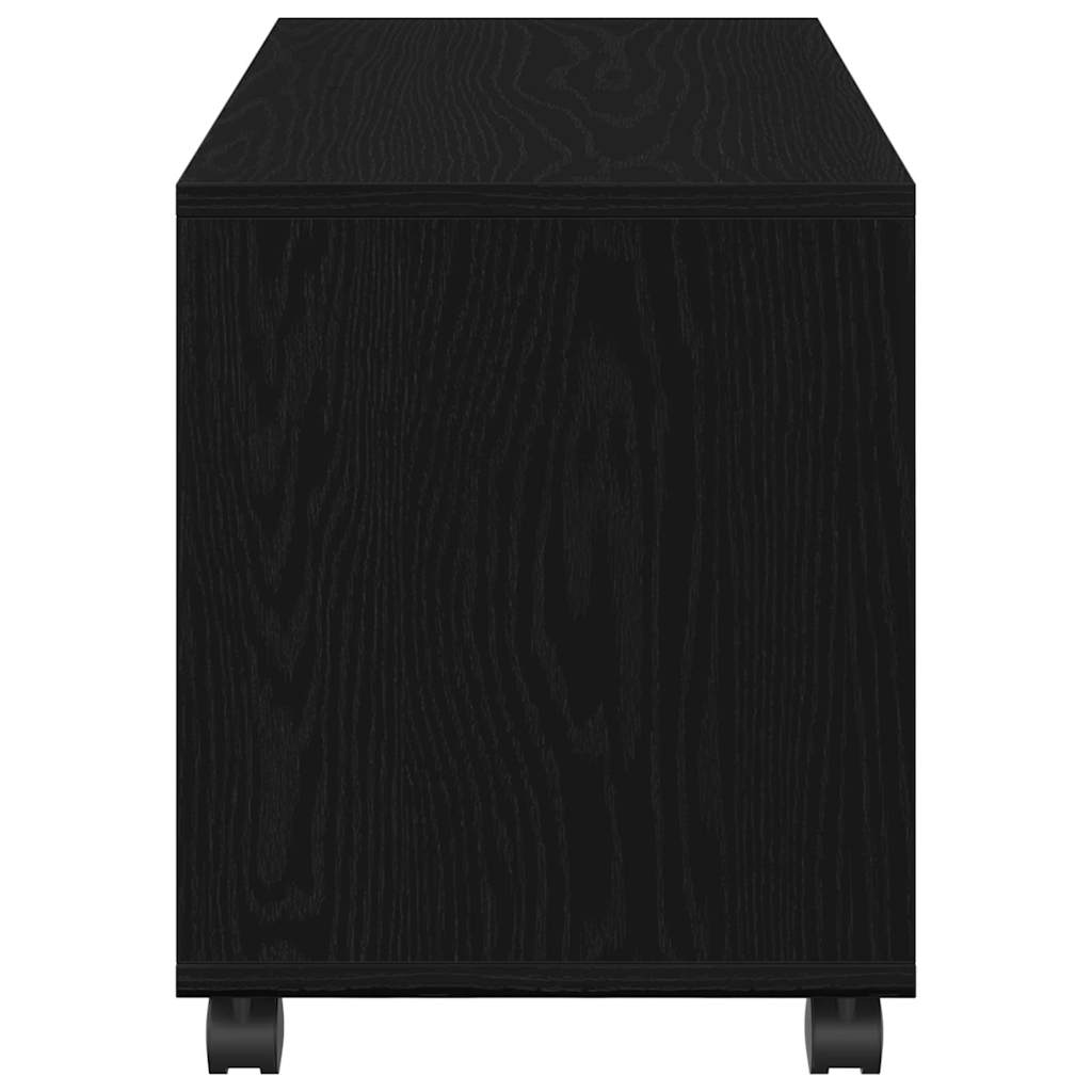 Mesa Auxiliar con estante Roble Negro 72 x 33 x 42,5 cm