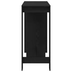 Mesa de Bar con estante Roble Negro 124 x 46 x 103.5 cm