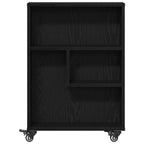 Carro de Almacenamiento Estrecho Roble Negro 48 x 13 x 68 cm