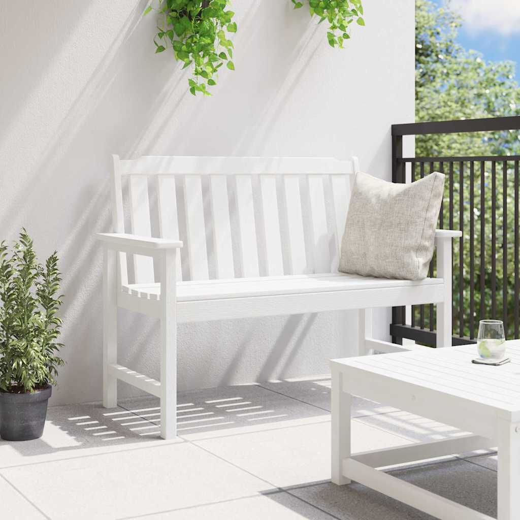 Banco de jardín 120 x 59 x 88 cm HDPE