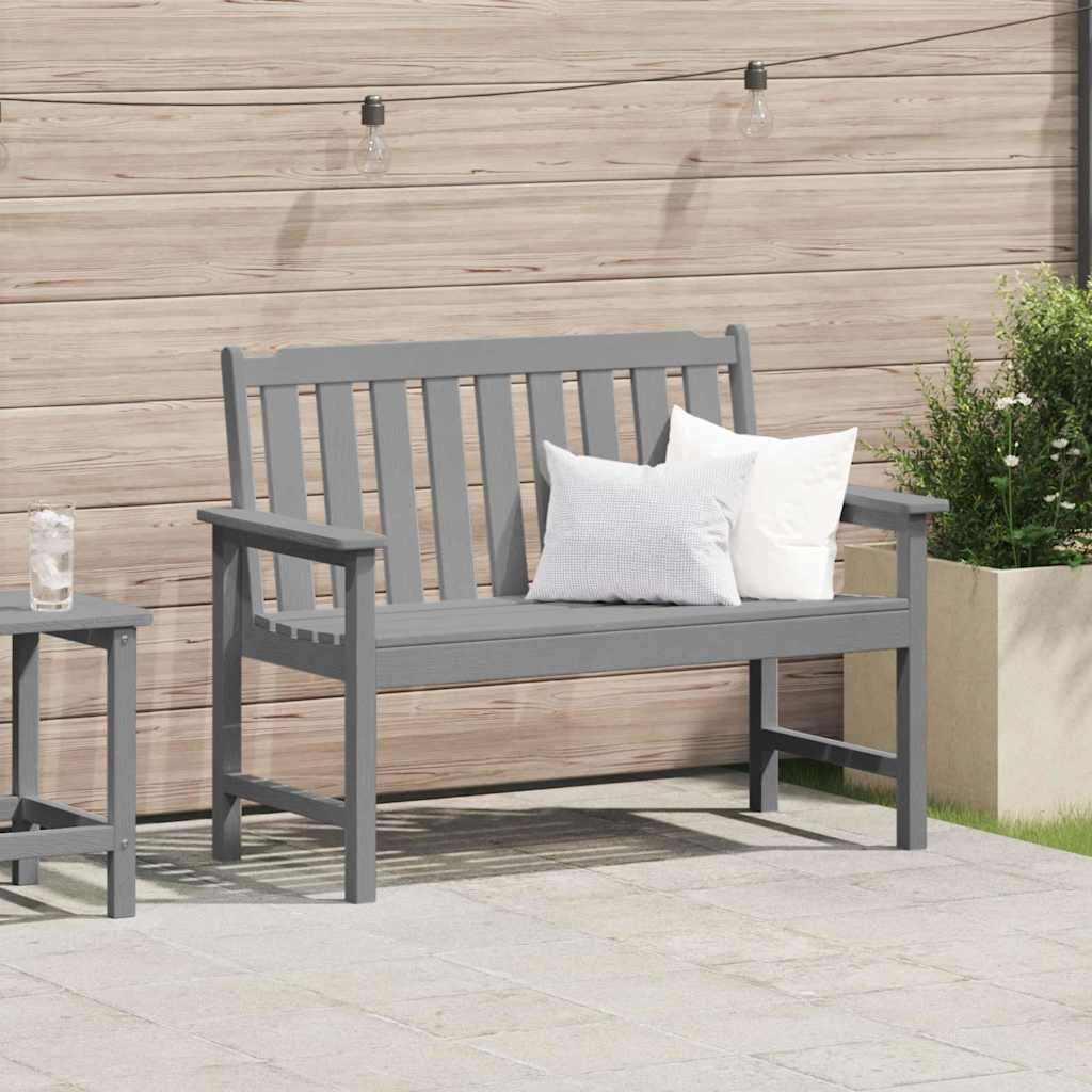 Banco de jardín 120 x 59 x 88 cm HDPE