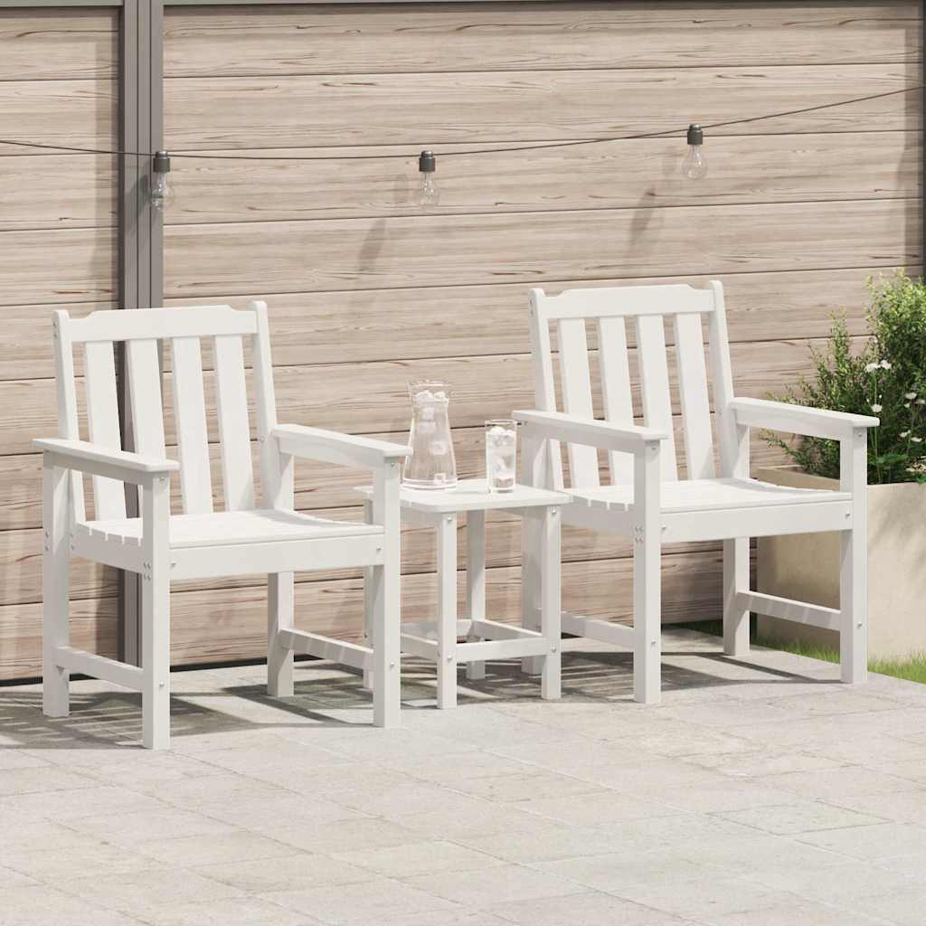 Banco de jardín 120 x 59 x 88 cm HDPE