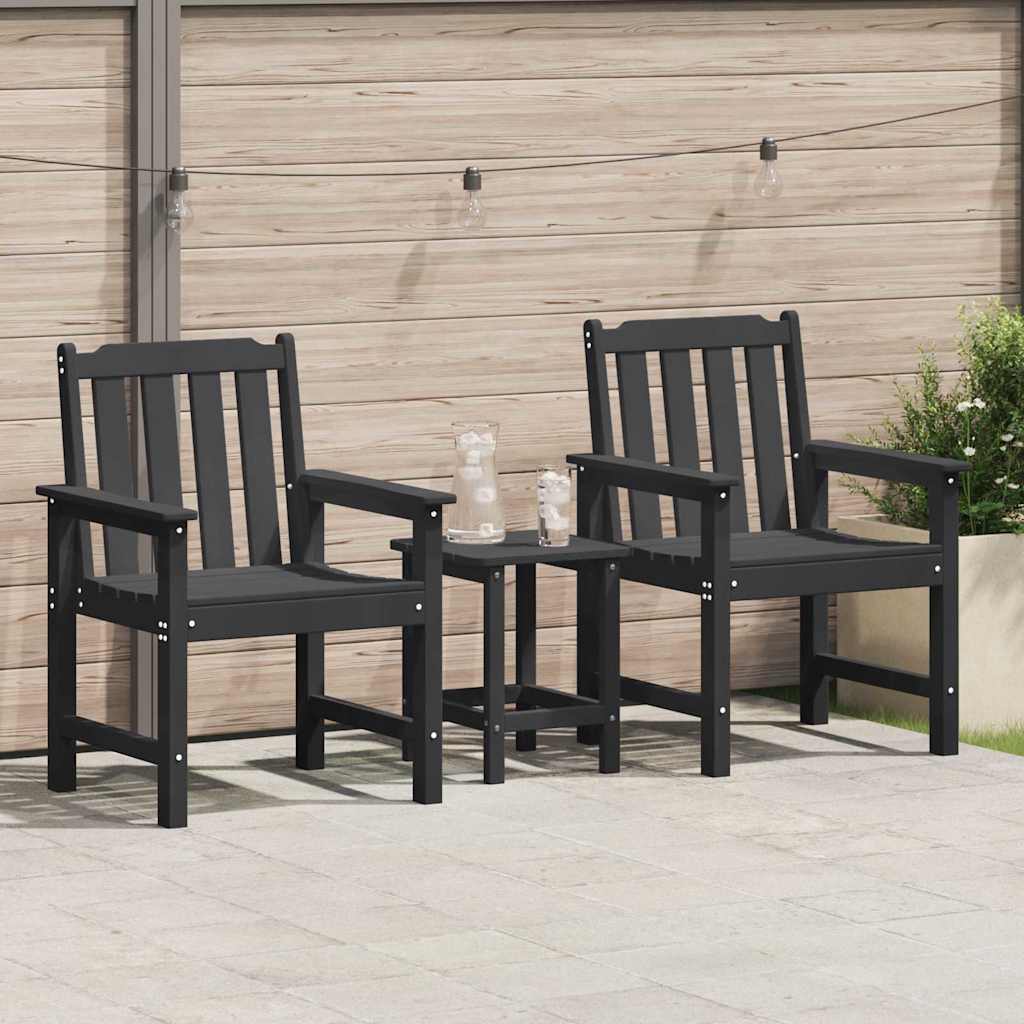 Banco de jardín 120 x 59 x 88 cm HDPE