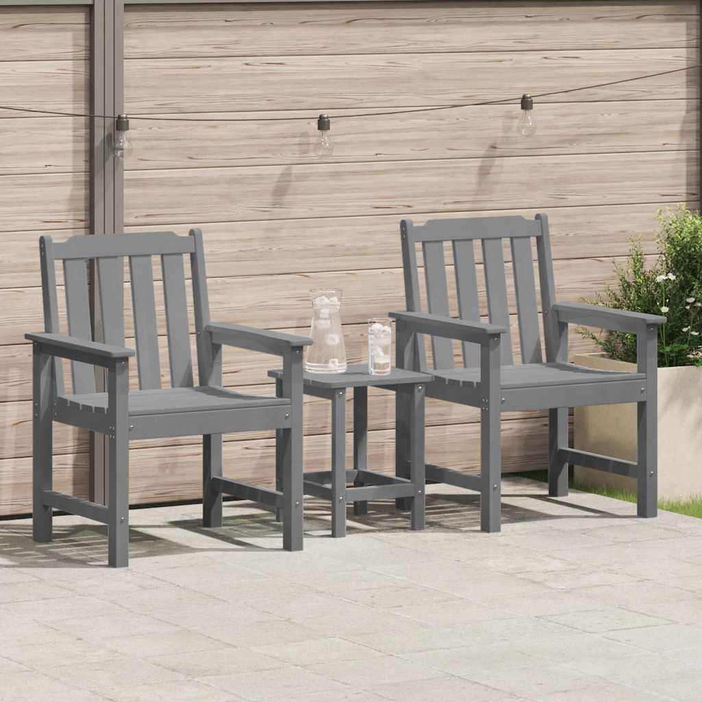 Banco de jardín 120 x 59 x 88 cm HDPE