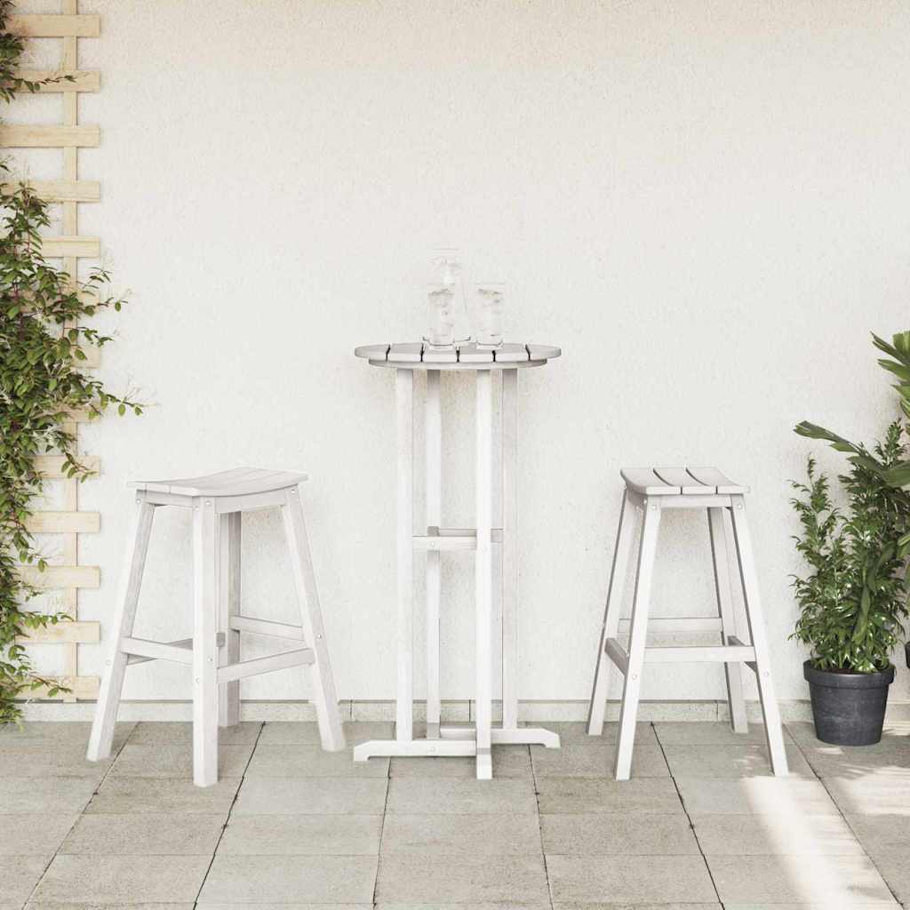 Taburete de bar 2 pcs 52 x 43 x 73,5 cm HDPE