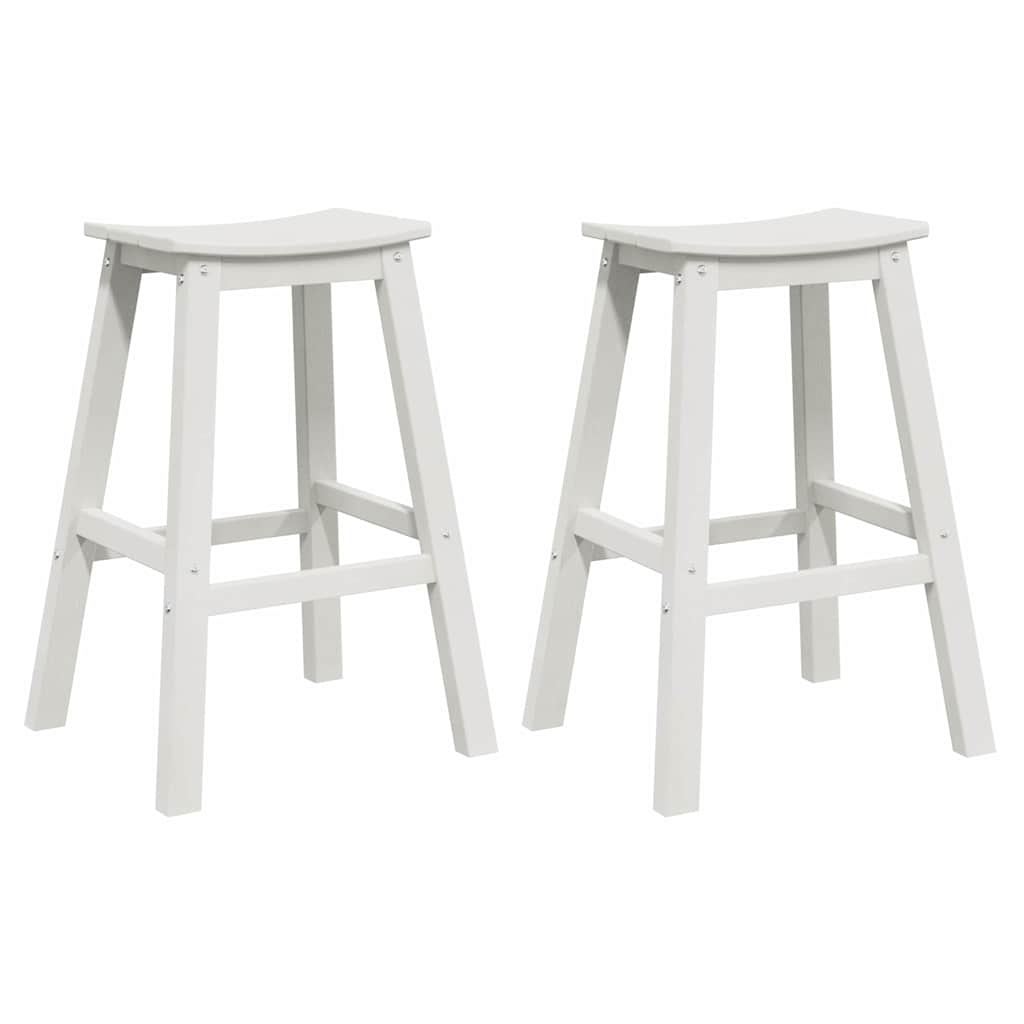 Taburete de bar 2 pcs 52 x 43 x 73,5 cm HDPE