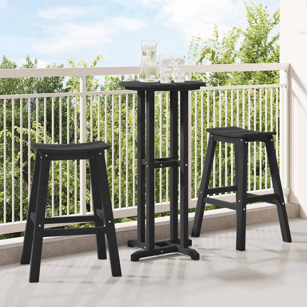 Taburete de bar 2 pcs 52 x 43 x 73,5 cm HDPE