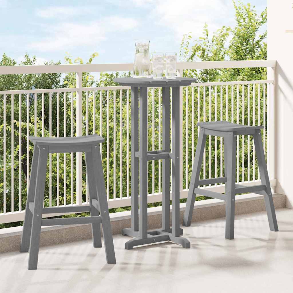 Taburete de bar 2 pcs 52 x 43 x 73,5 cm HDPE