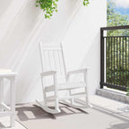 Silla mecedora de jardín 92 x 70 x 108cm HDPE