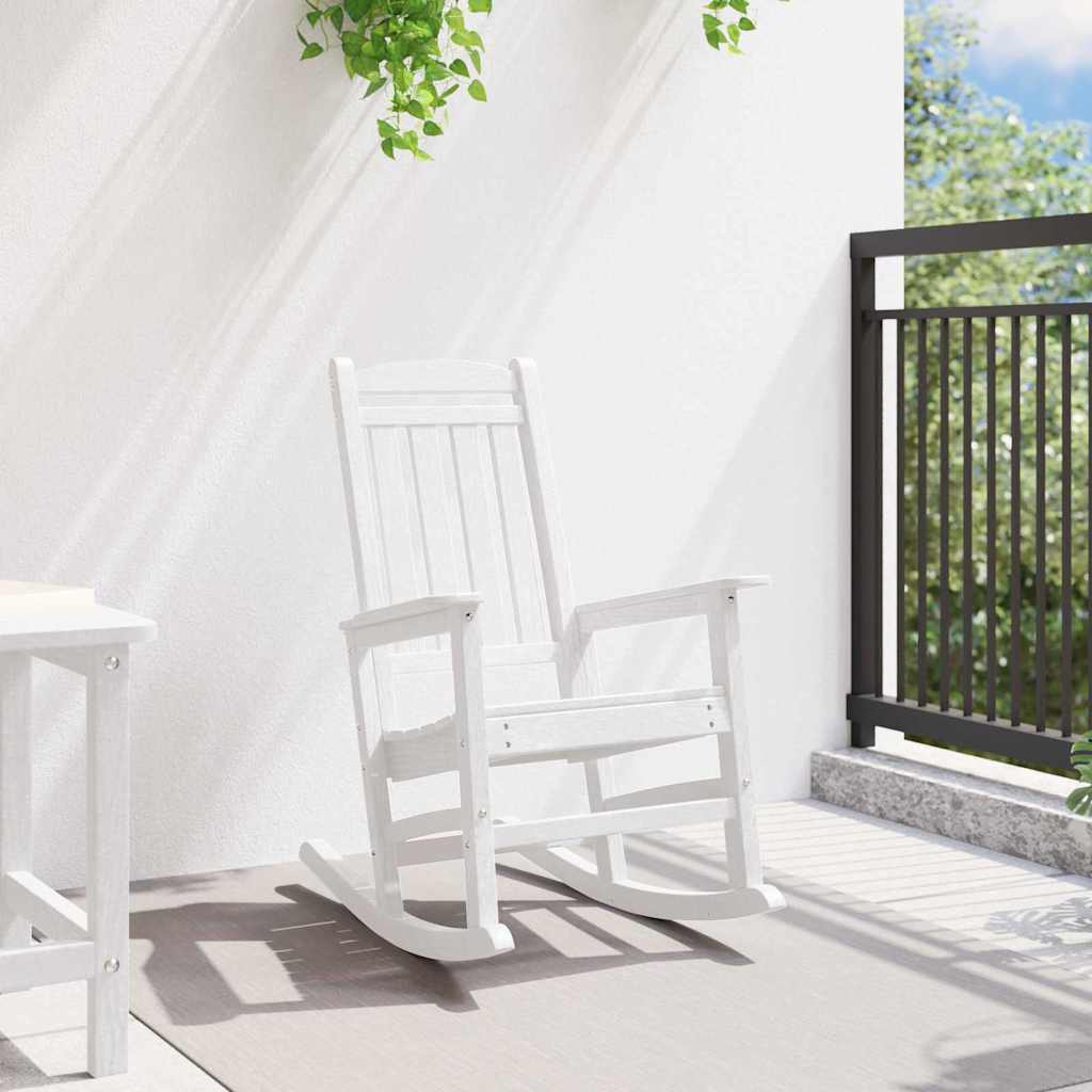 Silla mecedora de jardín 92 x 70 x 108cm HDPE
