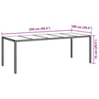 Conjunto de Comedor de Jardín 11 pcs Beige ratán sintético