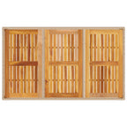 Conjunto de Comedor de Jardín 7 pcs Beige ratán sintético