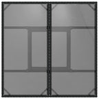 Conjunto de Comedor de Jardín 5 pcs Negro ratán sintético