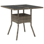Conjunto de Comedor de Jardín 5 pcs Gris ratán sintético