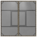 Conjunto de Comedor de Jardín 5 pcs Gris ratán sintético