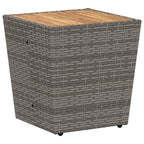Juego Bistro de Jardín 3 pcs Gris ratán sintético