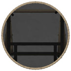 Juego Bistro de Jardín 3 pcs Beige ratán sintético