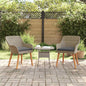 Silla de Jardín 2 pcs Beige 62.5 x 55 x 82 cm ratán sintético