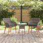Silla de Jardín 2 pcs Beige 62.5 x 55 x 82 cm ratán sintético