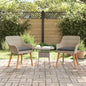 Silla de Jardín 2 pcs Beige 62.5 x 55 x 82 cm ratán sintético