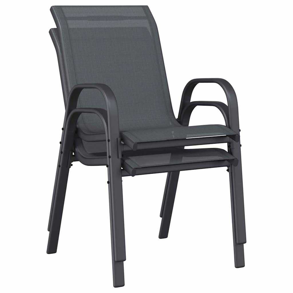 Juego Bistro de Jardín 3 pcs Gris Acero