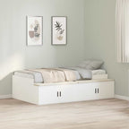 Estructura de cama con cajón 70 x 190 cm Madera contrachapada