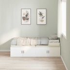 Estructura de cama con cajón 70 x 190 cm Madera contrachapada