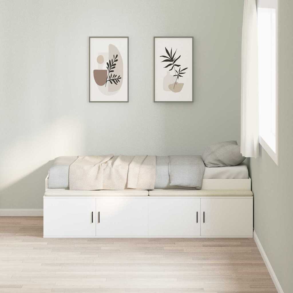 Estructura de cama con cajón 70 x 190 cm Madera contrachapada