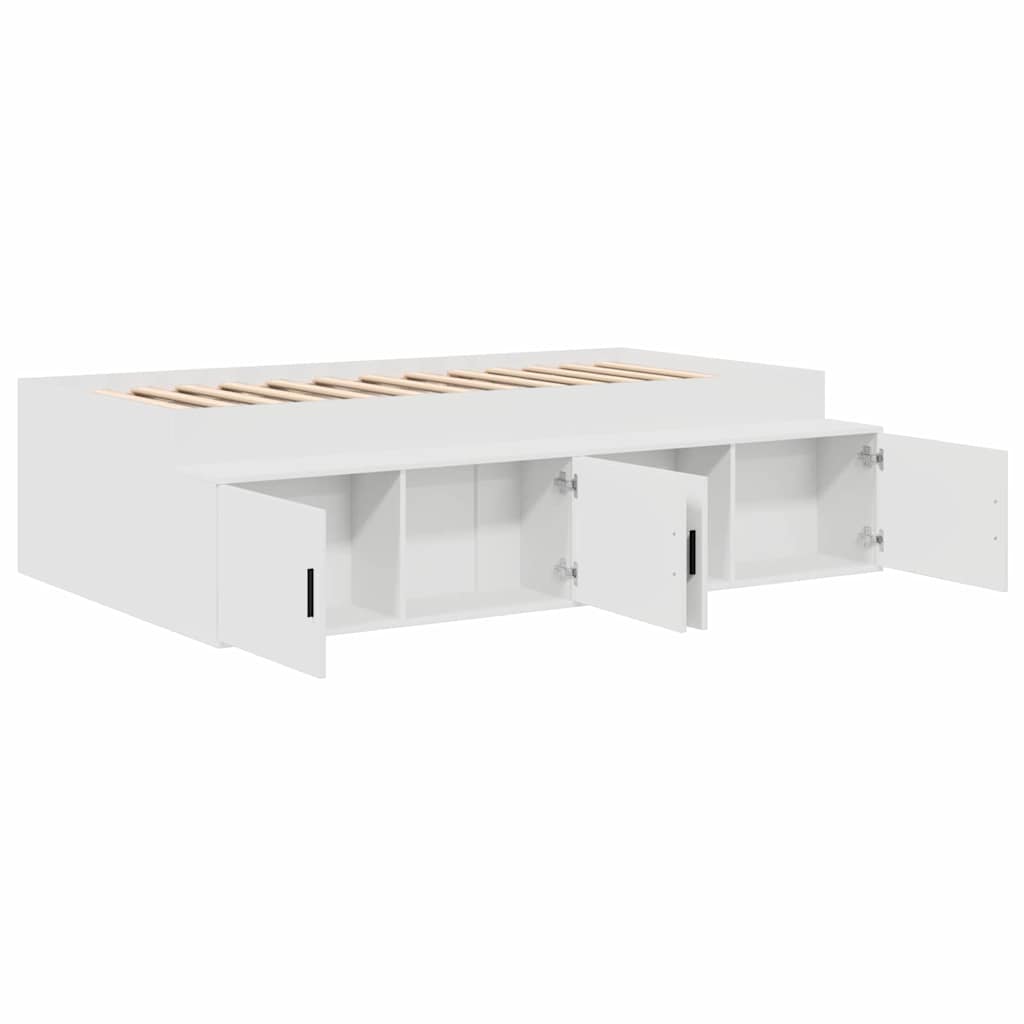 Estructura de cama con cajón 70 x 190 cm Madera contrachapada